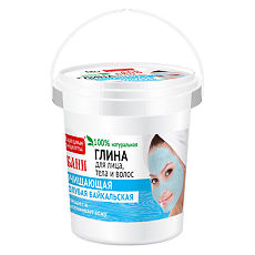 Изображение товара Глина Народные рецепты для лица, тела и волос Голубая Байкальская для бани 155 мл 1 шт