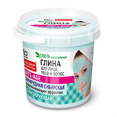 Изображение товара Глина Народные рецепты для лица, тела и волос Изумрудная Сибирская очищающая 155 мл 1 шт