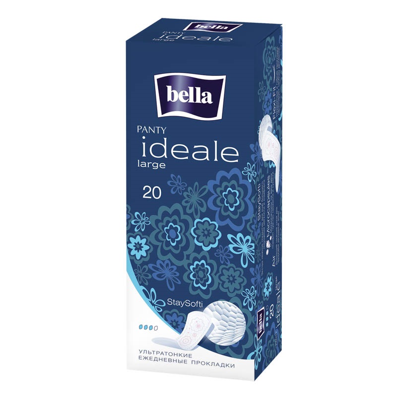 Изображение товара Прокладки Bella Panty Ideale Large ежедневные ультратонкие 20 шт Изображение товара Прокладки Bella Panty Ideale Large ежедневные ультратонкие 20 шт