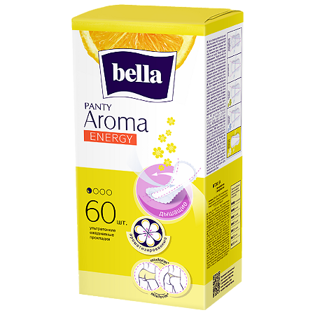 Bella Прокладки Panty Aroma Energy ежедневные 60 шт