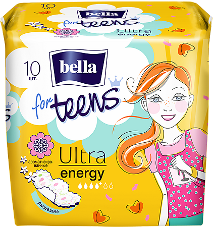 Bella Прокладки Ultra Energy for teens для подростков 10 шт