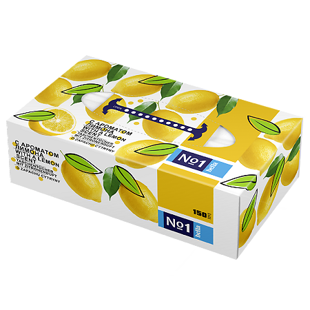 Bella Платочки № 1 универсальные Лимон в коробке 100 шт