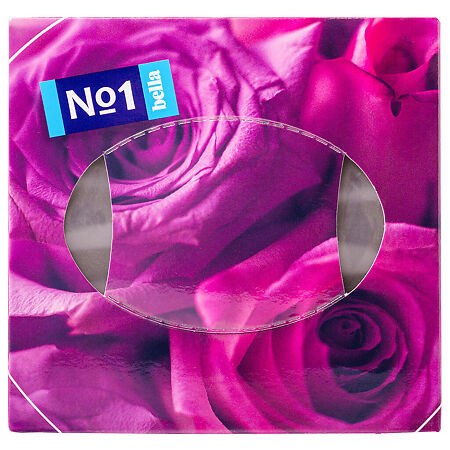 Bella Платочки № 1 косметические Фиолетовая роза Extra Soft двухслойные 80 шт