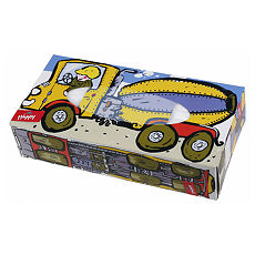 Изображение товара Bella Платочки универсальные Baby Happy детские двухслойные Цементовозы 100 шт. 1 уп