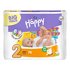 Купить Bella Подгузники Baby Happy 2 mini 3-6 кг 78 шт цена