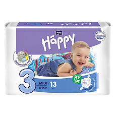 Изображение товара Bella Подгузники Baby Happy 3 midi 5-9 кг 13 шт