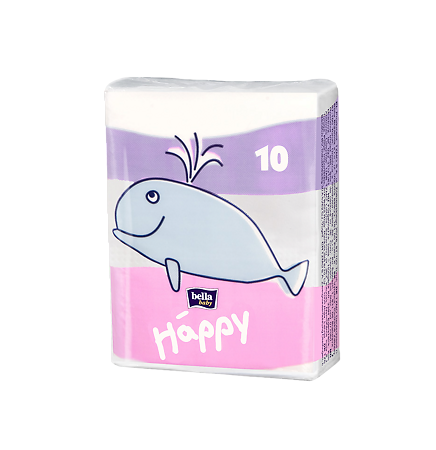 Изображение товара Детские носовые платочки Bella Baby Happy 3-слойные 10 шт
