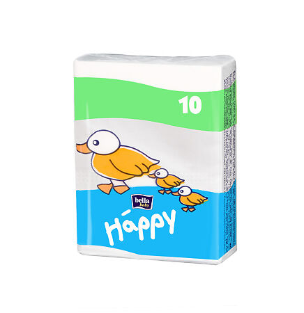 Bella Платочки носовые Baby Happy детские мини Звери 10 шт