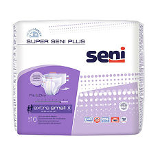 Купить Seni Super Plus Extra Small подгузники для взрослых 10 шт цена