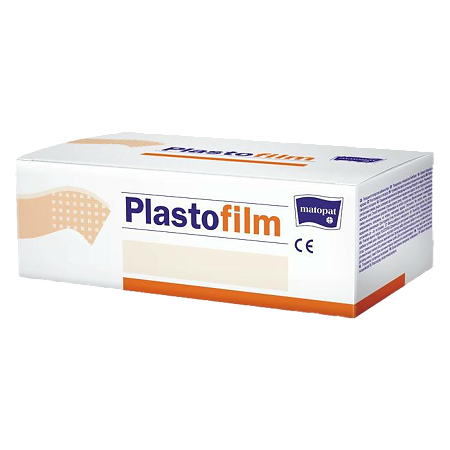 Пластырь Матопат Plastofilm фиксирующий прозрачный микропористый 5 см х 5 м 8 шт