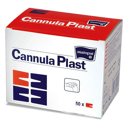 Повязка Матопат Cannula Plast стерильная для фиксации канюль 7,2 см х 5 cм 50 шт