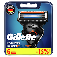 Изображение товара Gillette Fusion ProGlide Сменные кассеты для бритвы 6 шт