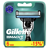 Gillette Mach3 сменные кассеты для бритья 6 шт