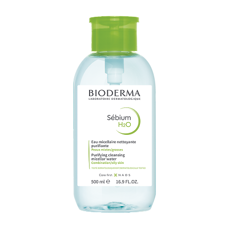 Изображение товара Bioderma Sebium Мицеллярная вода очищающая для жирной и проблемной кожи лица помпа 500 мл 1 шт
