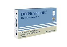 Купить Норбактин таблетки покрыт.плен.об. 400 мг 10 шт цена