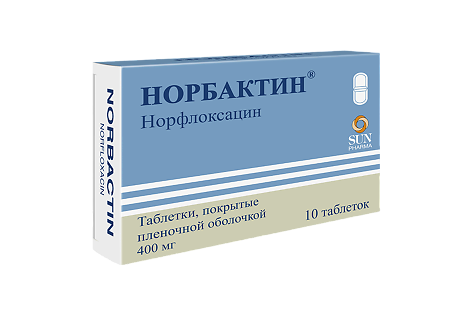 Норбактин таблетки покрыт.плен.об. 400 мг 10 шт