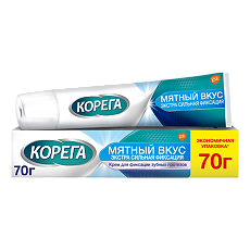 Купить Корега Экстра сильный мятный, крем для фиксации зубных протезов 70 г 1 шт цена