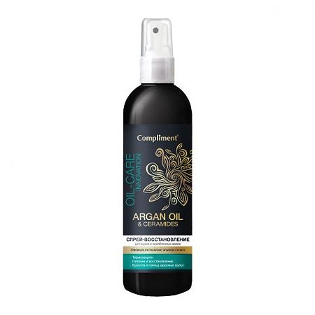Compliment Argan oil&Ceramides Спрей-восстановление для сухих и ослабленных волос 200 мл 1 шт