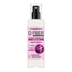 Изображение товара Compliment Q-FIBER Экспресс-кондиционер Антистатик CERAMIDE COMPLEX 200 мл 1 шт