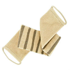 Купить Forsters Массажная мочалка полосатая из льна и хлопка 1 шт цена