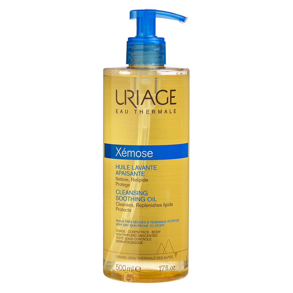 Изображение товара Uriage Xemose C8+ Масло очищающее успокаивающее с церамидами помпа 500 мл 1 шт Изображение товара Uriage Xemose C8+ Масло очищающее успокаивающее с церамидами помпа 500 мл 1 шт