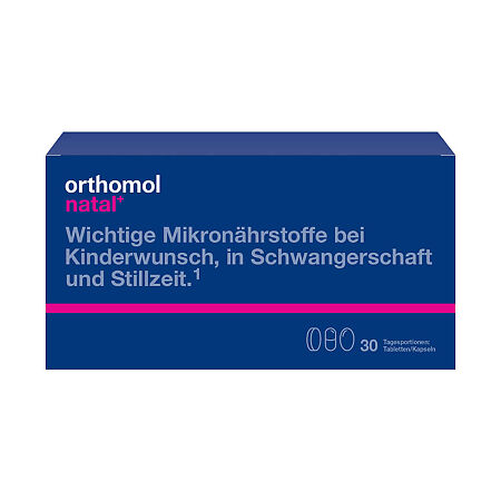 Ортомоль Натал плюс/Orthomol Natal plus набор таблетки+капсулы курс 30 дней 1 уп