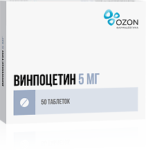 Изображение товара Винпоцетин таблетки 5 мг 50 шт