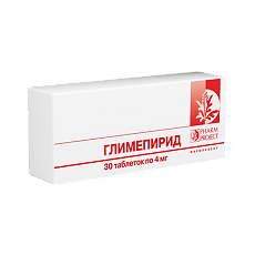 Купить Глимепирид таблетки 4 мг 30 шт цена