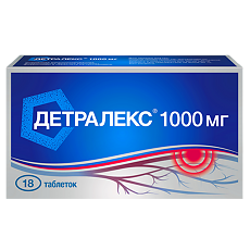 Купить Детралекс таблетки покрыт.плен.об. 1000 мг 18 шт цена