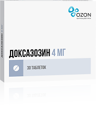 Купить Доксазозин таблетки 4 мг 30 шт цена