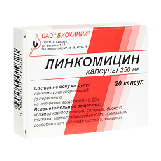 Купить Линкомицин капсулы 250 мг 20 шт цена