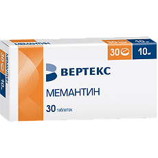 Купить Мемантин-Вертекс таблетки покрыт.плен.об. 10 мг 30 шт цена