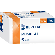 Купить Мемантин-Вертекс таблетки покрыт.плен.об. 10 мг 90 шт цена