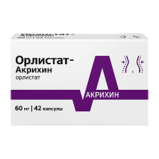 Купить Орлистат-Акрихин капсулы 60 мг 42 шт цена