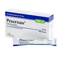 Изображение товара Рекогнан раствор для приема внутрь 100 мг/мл 10 мл пак 10 шт