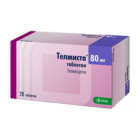Телмиста таблетки 80 мг 28 шт
