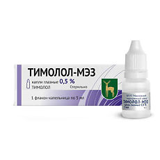 Купить Тимолол-МЭЗ капли глазные 0,5 % 5 мл фл-кап 1 шт цена