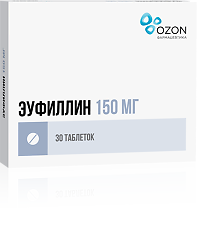 Купить Эуфиллин таблетки 150 мг 30 шт цена