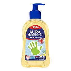 Изображение товара Aura Мыло жидкое антибактериальное ромашка 300 мл 1 шт