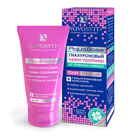 Изображение товара Novosvit AquaBase Крем-праймер гиалуроновый против морщин 50 мл 1 шт