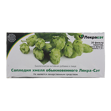 Купить Соплодия хмеля обыкновенного-Лекра-СЭТ фильтр-пакеты по 1,5 г 20 шт цена