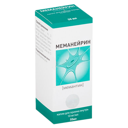 Меманейрин капли для приема внутрь 10 мг/мл 50 мл 1 шт
