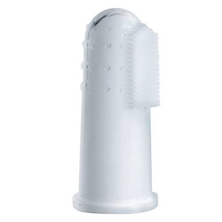 Изображение товара Детская силиконовая зубная щетка Lubby на палец от 4 месяцев арт.13696