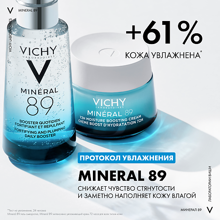 Vichy Mineral 89 Гель-сыворотка увлажняющая для кожи подверженной внешним воздействиям 50 мл