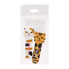 Изображение товара Solomeya Набор пилка для ногтей Пилка Тигренок+полировщик для ногтей маленькая Китти 1 уп