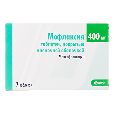 Изображение товара Мофлаксия таблетки покрыт.плен.об. 400 мг 7 шт