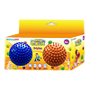 Набор мячей Ежиков 85 мм оранжевый+синий в подарочной упаковке 1 уп