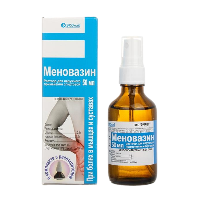Меновазин-ЭКОлаб раствор для наружного применения спиртовой фл с .