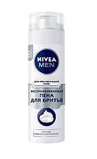 Купить Nivea Men Пена для бритья для чувствительной кожи Восстанавливающая 200 мл 1 шт цена