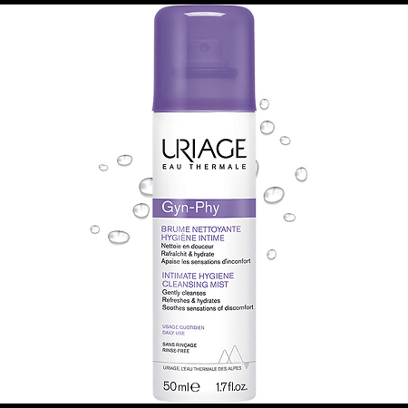 Uriage Gyn-Phy Очищающая дымка-спрей для интимной гигиены 50 мл 1 шт